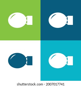Marcador Plano de cuatro colores conjunto de iconos mínimo
