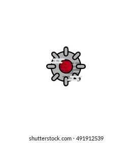 Bomb flat icon