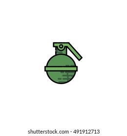 Bomb flat icon