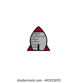 Bomb flat icon