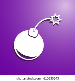 Bomb flat icon