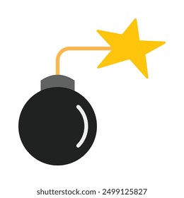 Bomba plana diseño de iconos para personal y Uso comercial