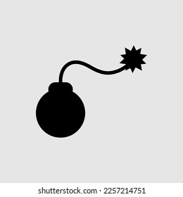 Bomb flat vector icon. trendy style illustration on white background..eps