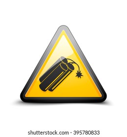 Bomb hazard sign