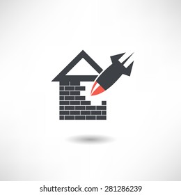 The bomb hit the home icon