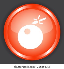 bomb icon 3d, for Internet icon and application icon. Vector eps 10.