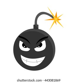 Bomb icon cartoon