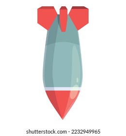 Bomb icon cartoon vector. Bunker lab. Safe base