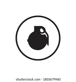 Bombensymbol-Design, schwarzer Vektorgrafik