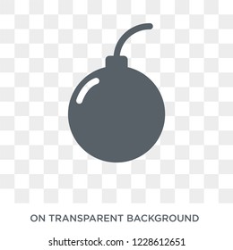 Bomb icon. Bomb design concept from Army collection. Simple element vector illustration on transparent background.