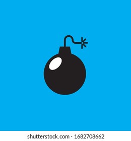 Bomb icon design. Trendy flat explosion design. vector illustration