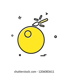 Bomb icon design vector
