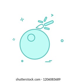 Bomb icon design vector