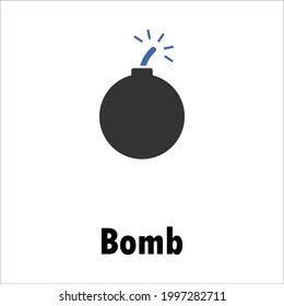 bomb icon design vector graphics
