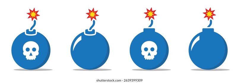 Bomb Icon, Dynamite Icon, Vector Illustration