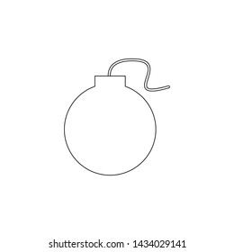 bomb icon. Element of web for mobile concept and web apps icon. Outline, thin line icon for website design and development, app development