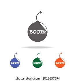 bomb  icon . Elements of Military multi colored icons. Premium quality graphic design icon. Simple icon for websites, web design, mobile app, info graphics on white background