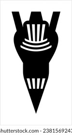 Icono De Bomba, Arma Explosiva, Icono De Dispositivo Explosivo, Proyectil Hollow Que Contiene Una Ilustración De Arte Vector Explosivo
