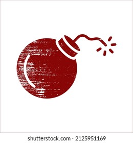 Bomb icon. explosives sign. vector illustration