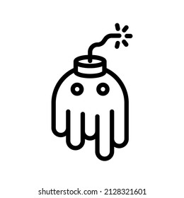 Bomb icon. explosives sign. vector illustration