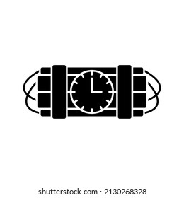 Bomb icon. explosives sign. vector illustration