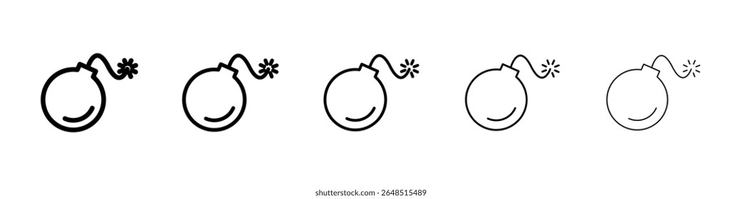 Icono de bomba llenado concepto de signo plano para el Diseño web.