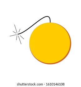 Bomb Icon. Flat style vector EPS.