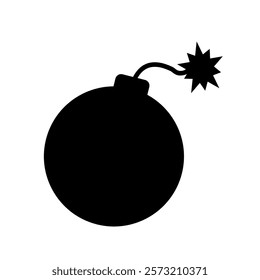 Bomb icon. Flat style vector design 