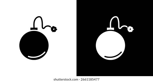 Icono de bomba de un Vector de estilo plano