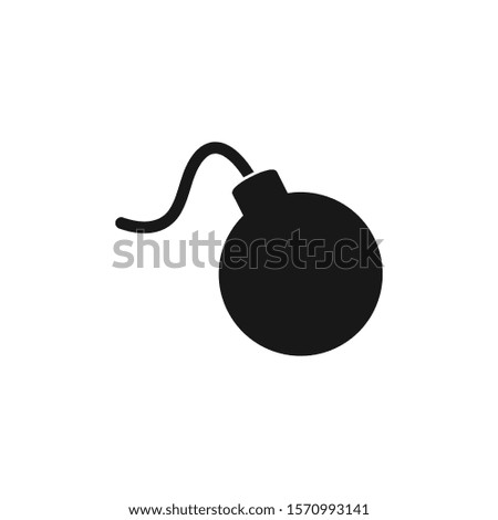 Bomb Icon. Flat style vector EPS.