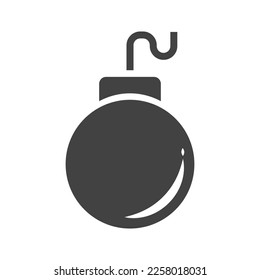 Icono de bomba. Icono de granada. Vector.