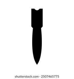Icono de bomba ilustrado sobre fondo