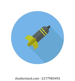 Bomb icon illustrated in vector