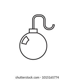 bomb icon illustration isolated vector sign symbol