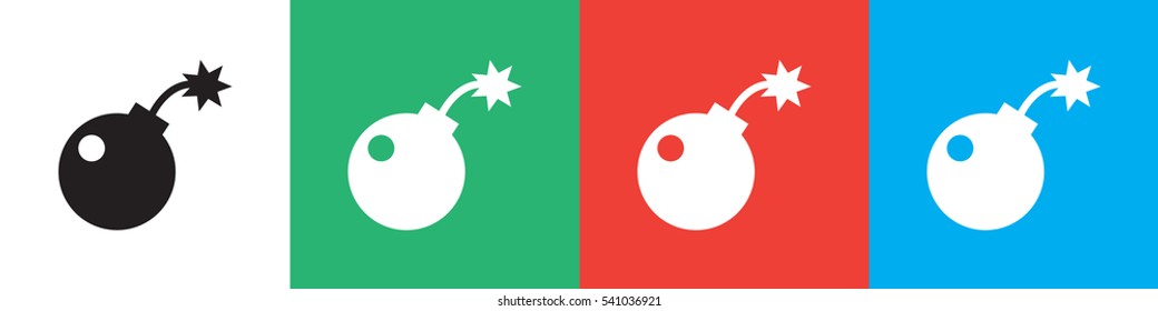 bomb icon illustration isolated vector sign symbol