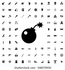 bomb icon illustration isolated vector sign symbol