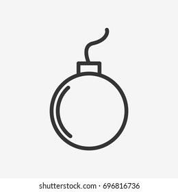 Bomb icon illustration isolated vector sign symbol