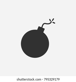 Bomb Icon Illustration Isolated Vector Sign Stock Vector (Royalty Free ...