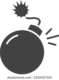 Imagen del icono de la bomba. Adecuado para aplicaciones móviles.