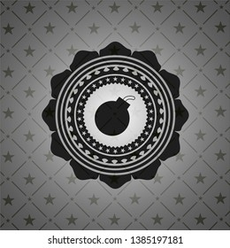 bomb icon inside dark badge