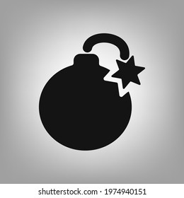 Bomb icon for the interface of applications, games.