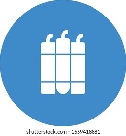 Bomb icon isolated on background
