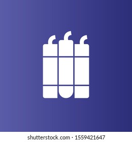 Bomb icon isolated on background
