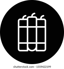Bomb icon isolated on background
