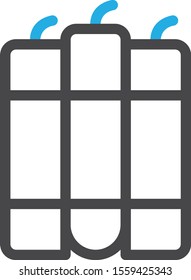 Bomb icon isolated on background
