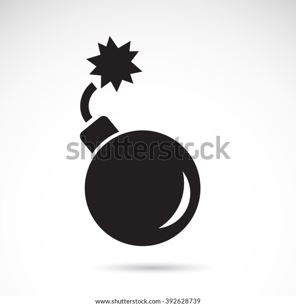 Bomb Icon Isolated On White Background Stock Vector (Royalty Free ...