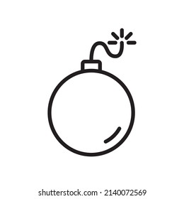 Ilustración de la plantilla del vector de diseño del logotipo de la bomba