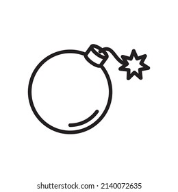 Ilustración de la plantilla del vector de diseño del logotipo de la bomba