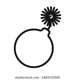 bomb icon mark in filled style