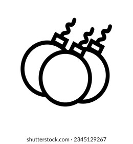 icono de bomba en un fondo blanco
